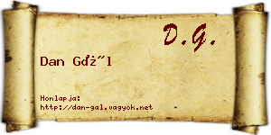 Dan Gál névjegykártya
